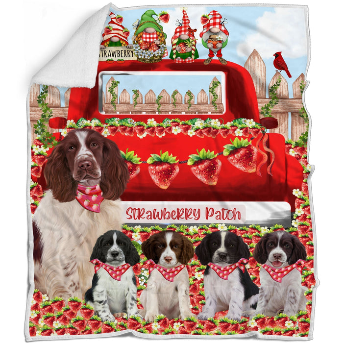 Springer Spaniel Blanket: Explore a Variety of Designs, Custom, Personalized Bed Blankets, Cozy Woven, Fleece and Sherpa, Gift for Dog and Pet Lovers