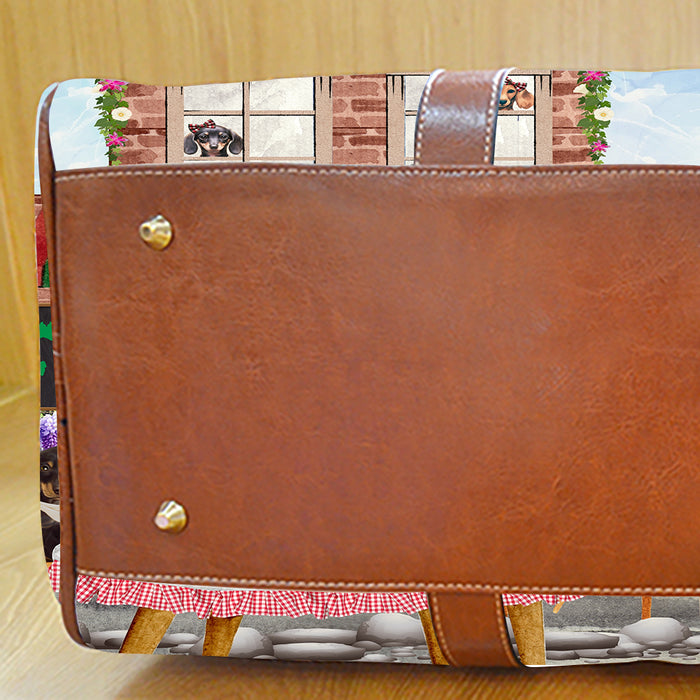 Doxie Italian Restaurant Dachshund Dog Waterproof Travel Bag