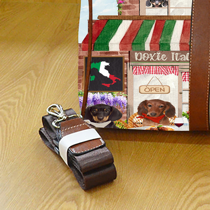 Doxie Italian Restaurant Dachshund Dog Waterproof Travel Bag
