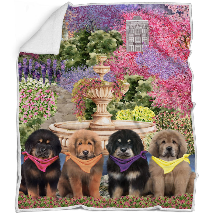 Tibetan Mastiff Bed Blanket, Explore a Variety of Designs, Personalized, Throw Sherpa, Fleece and Woven, Custom, Soft and Cozy, Dog Gift for Pet Lovers