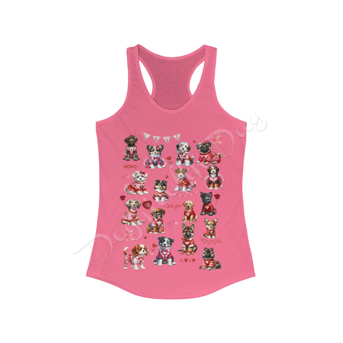 Women's Racerback Tank and Midweight T-shirt for Valentine's Day, Pet Lover T-Shirt, Gift for Friends, Boy/Girl Friend, Best gift for Couple