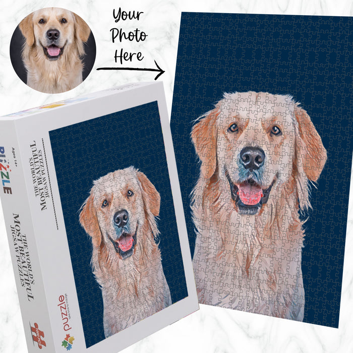 Custom Jigsaw Puzzle Personalized Funny Interlocking Puzzle With Your Photo, Christmas Pet Game Sympathy Gift for Cat and Dog Lover's