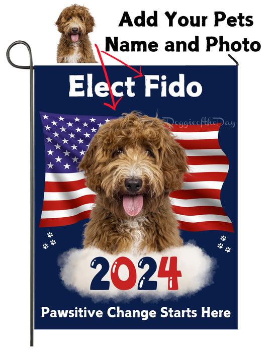 Vote Dogs Yard Sign, Vote Garden Flag, USA 2024 Election Flags, Custom Dog Flag For Dog Owners, Patriotic Yard Flag, Digital Download