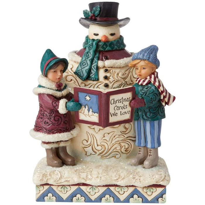 Enesco Jim Shore Heartwood Creek Victorian Snowman and Carolers Figurine