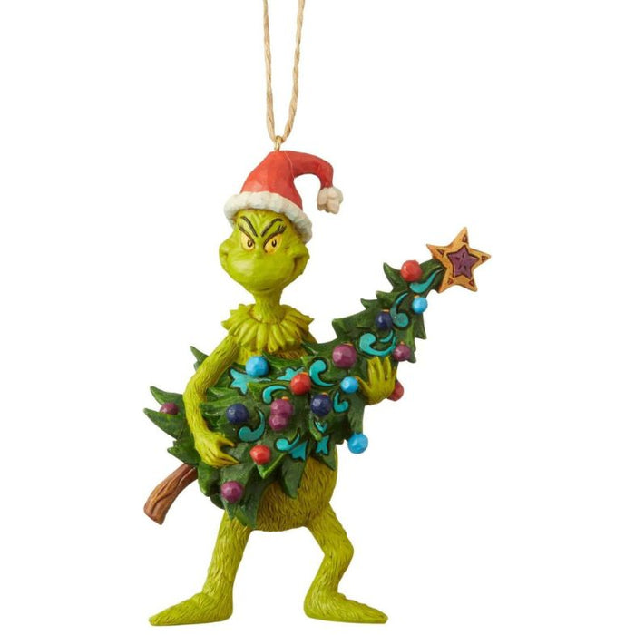 Enesco Dr. Seuss The Grinch by Jim Shore Tree Hanging Ornament, 4.92 Inch, Multicolor,6004069 for Christmas