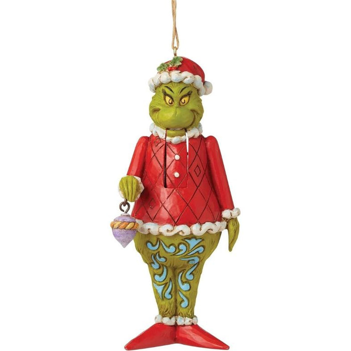 Enesco Grinch by Jim Shore Grinch Nutcracker Hanging Ornament, 5.25in H