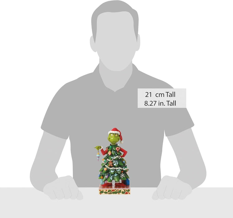 Dr. Seuss Grinch by Jim Shore Grinch Dressed as a Christmas Tree Figurine NIB
