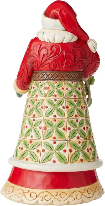 Enesco Jim Shore Heartwood Creek Santa Holly Jolly Figurine NEW NIB
