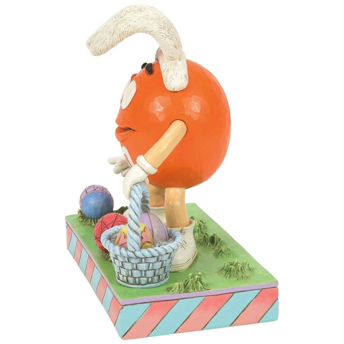 Enesco M&M's by Jim Shore Orange Character Easter Egg Hunt Figurine NEW NIB
