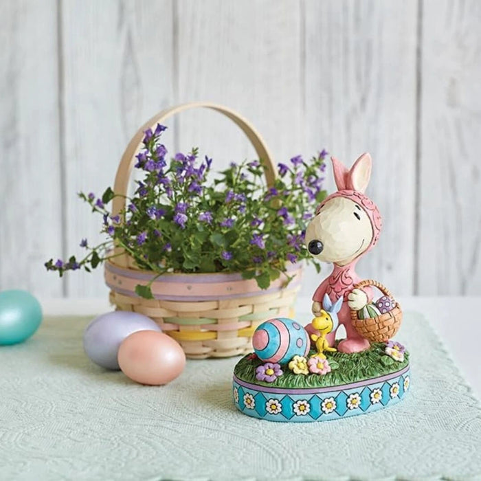 Enesco Peanuts by Jim Shore Snoopy and Woodstock Easter Bunnies Figurine, NIB