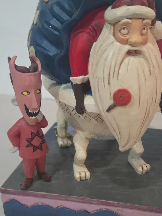 Jim Shore The Nightmare Before Christmas Lock, Shock and Barrel with Santa