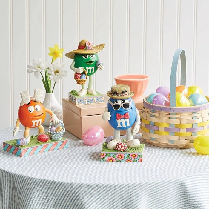 Enesco M&M's by Jim Shore Orange Character Easter Egg Hunt Figurine NEW NIB