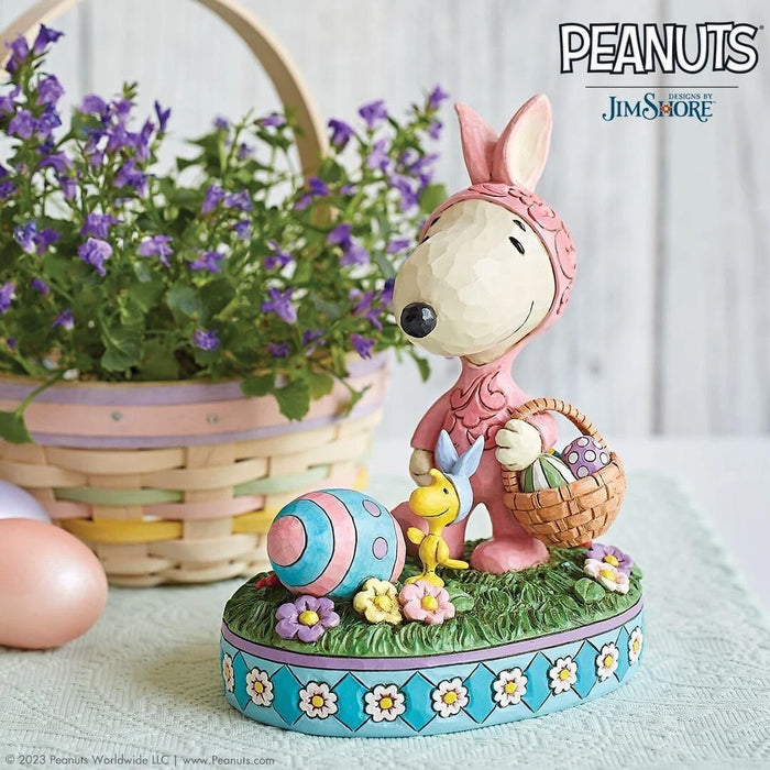 Enesco Peanuts by Jim Shore Snoopy and Woodstock Easter Bunnies Figurine, NIB