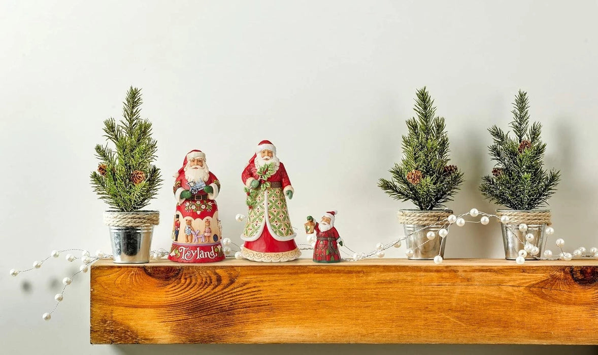 Enesco Jim Shore Heartwood Creek Santa Holly Jolly Figurine NEW NIB