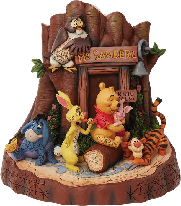 Jim Shore Disney Traditions Winnie The Pooh Mr. Sanders Carved by Heart, NIB NEW