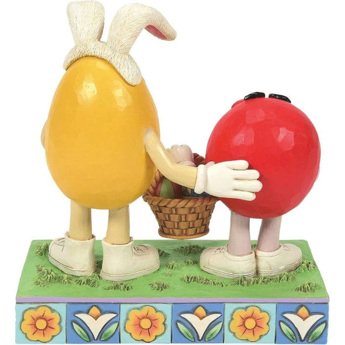 Enesco M&M's by Jim Shore Red and Yellow Characters with Easter Eggs Figurine