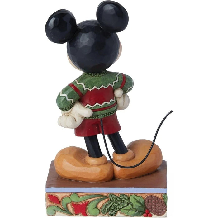Disney Tradition Collection Jim Shore Mickey Mouse in Christmas Sweater Figurine