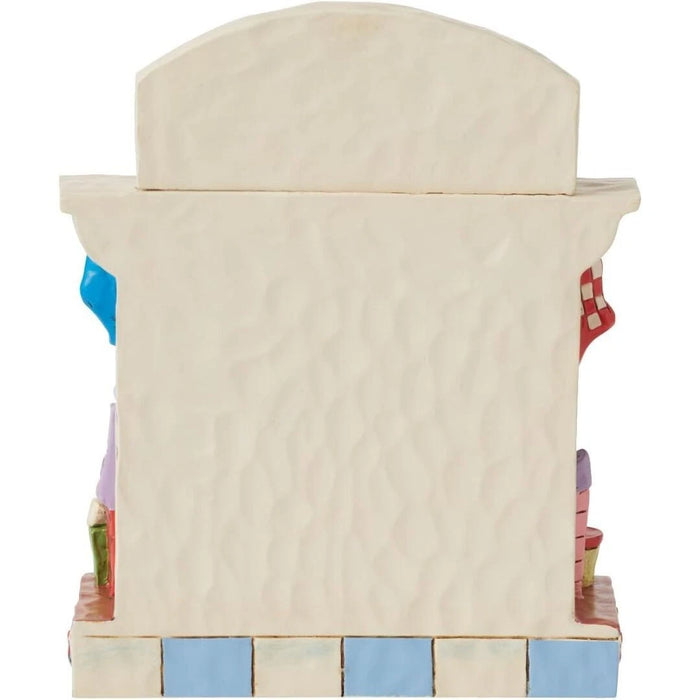 Dr. Seuss Grinch by Jim Shore Santa Grinch Peeking Out of the Fireplace Figurine