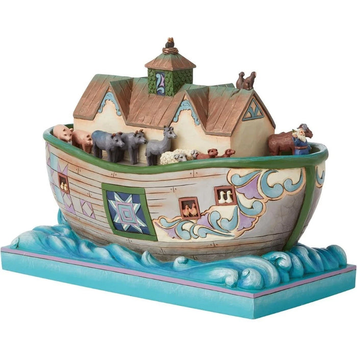 Enesco Jim Shore Heartwood Creek Noah's Ark Set Sail with Faith Figurine NIB NEW