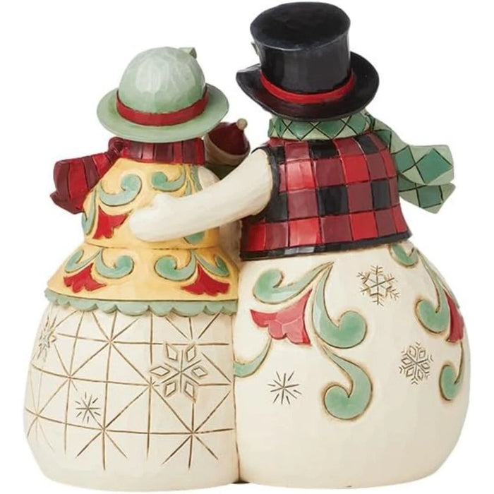 Enesco Jim Shore Heartwood Creek Highland Glen Snowmen Family Lit Figurine, NEW