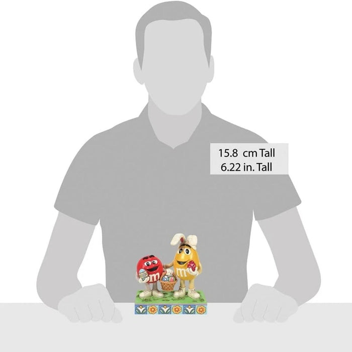 Enesco M&M's by Jim Shore Red and Yellow Characters with Easter Eggs Figurine