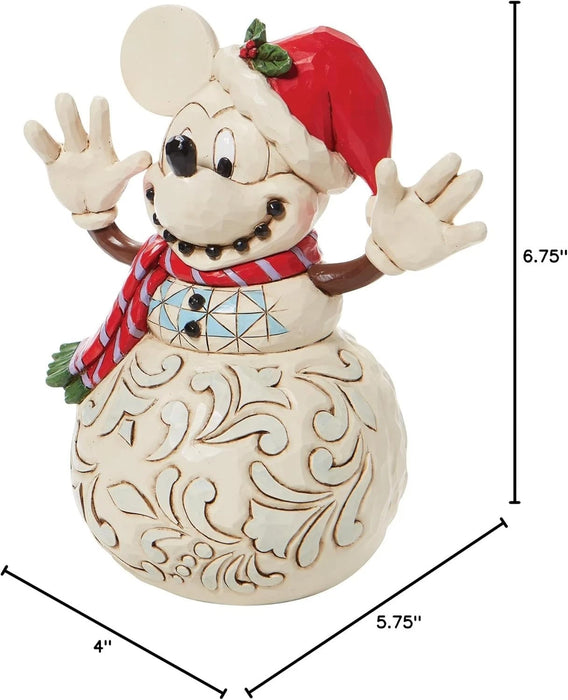Disney Traditions by Jim Shore Mickey Mouse Snowman Snowy Smiles Figurine