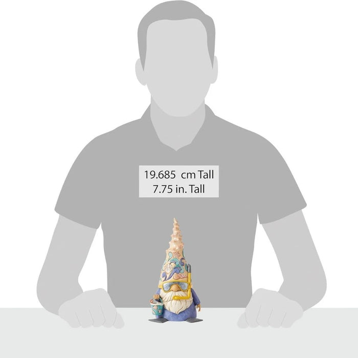 Enesco Jim Shore Heartwood Creek Coastal Snorkel Shell Gnome Figurine