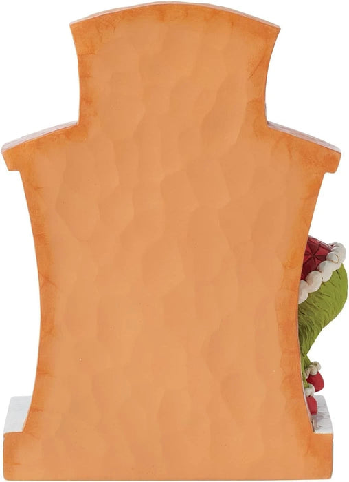 Dr. Seuss Grinch by Jim Shore Santa Grinch Pushing Tree Up Chimney Figurine NIB