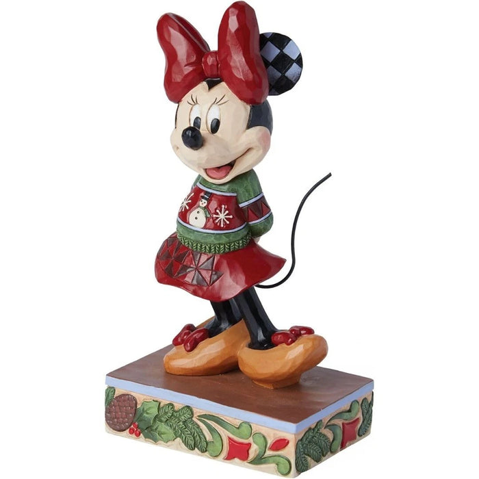 Disney Tradition Collection Jim Shore Minnie Mouse in Christmas Sweater Figurine