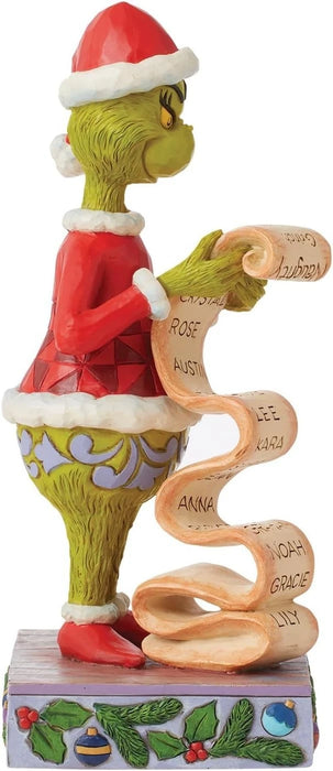 Dr. Seuss Grinch by Jim Shore Santa Grinch Holding the Naughty or Nice List NIB