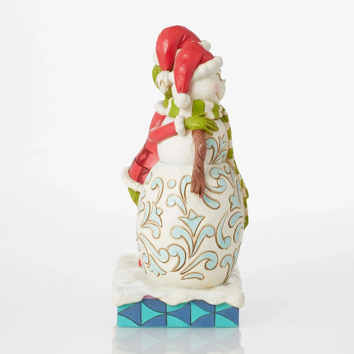 Dr. Seuss Grinch by Jim Shore Grinning Grin and Snowman Santa Grinch Figurine