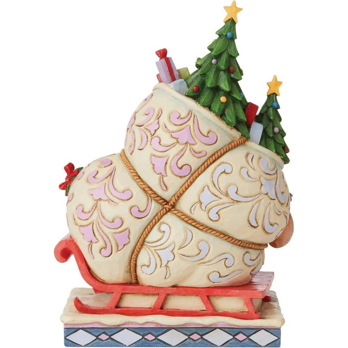 Jim Shore Dr. Seuss The Grinch and Max Standing by Sleigh Figurine, 8.46", NIB