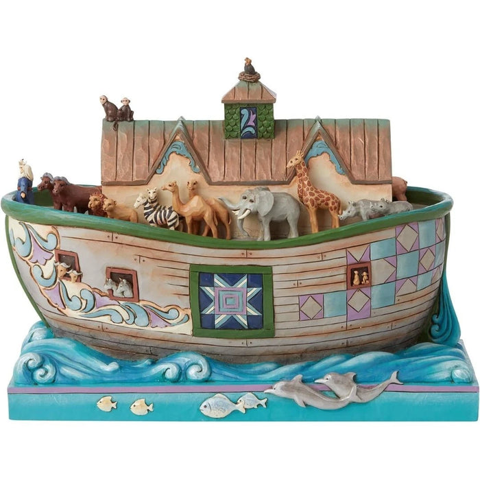 Enesco Jim Shore Heartwood Creek Noah's Ark Set Sail with Faith Figurine NIB NEW