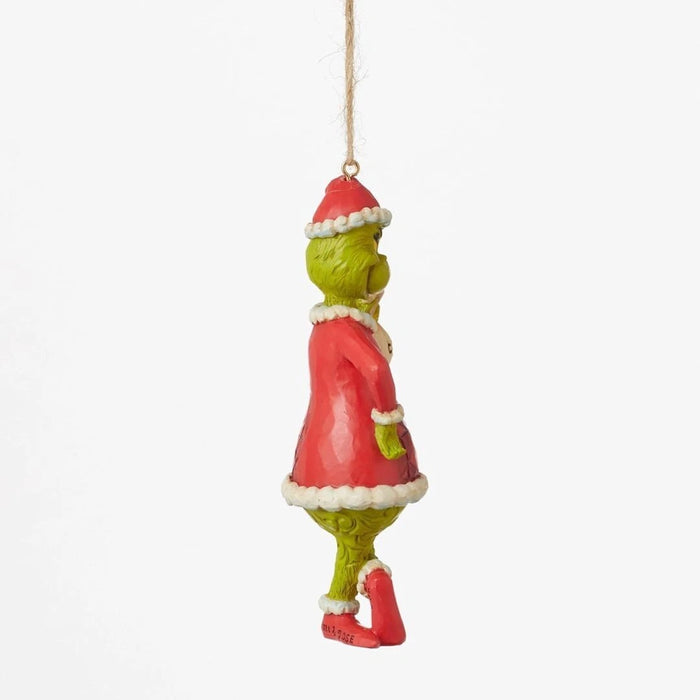 Enesco Dr. Seuss Jim Shore Santa Grinch with Bag of Coal Hanging Ornament NIB