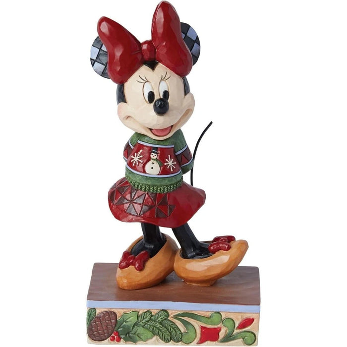 Disney Tradition Collection Jim Shore Minnie Mouse in Christmas Sweater Figurine