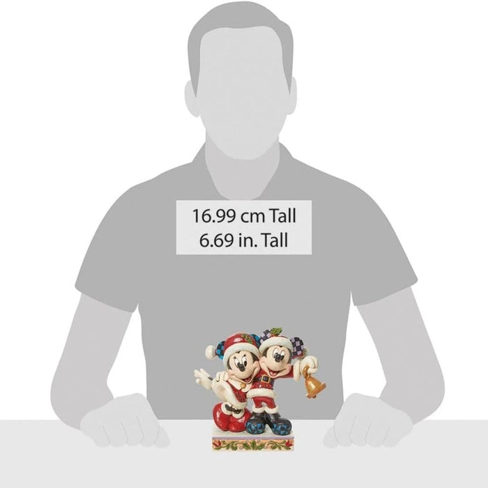 Enesco Jim Shore Disney Traditions Mickey & Minnie JIngle Bells Figurine NEW NIB