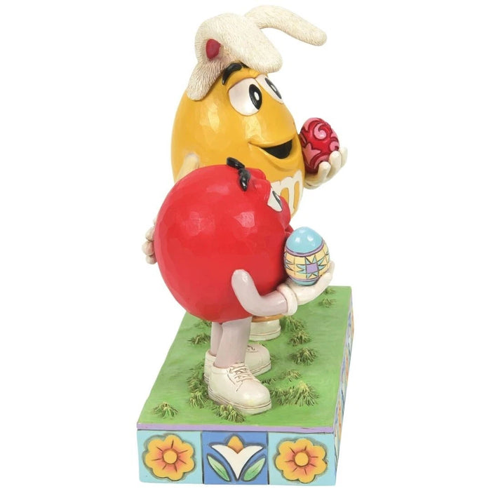 Enesco M&M's by Jim Shore Red and Yellow Characters with Easter Eggs Figurine