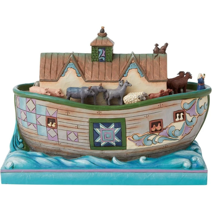Enesco Jim Shore Heartwood Creek Noah's Ark Set Sail with Faith Figurine NIB NEW