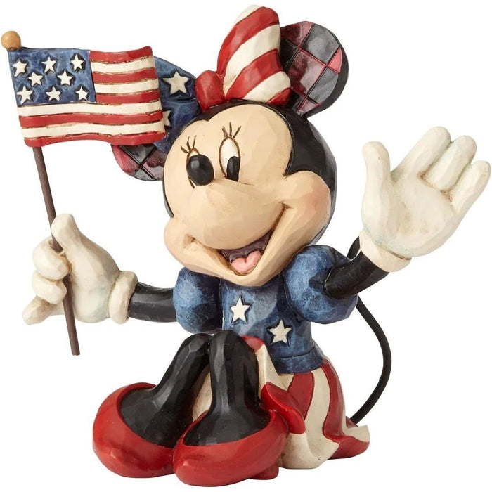 Enesco Disney Traditions by Jim Shore Patriotic Minnie Mouse Miniature Figurine