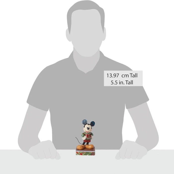 Disney Tradition Collection Jim Shore Mickey Mouse in Christmas Sweater Figurine