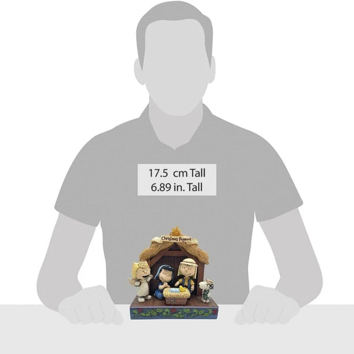 Enesco Peanuts by Jim Shore Christmas Pageant Nativity Scene Lit Figurine, NIB