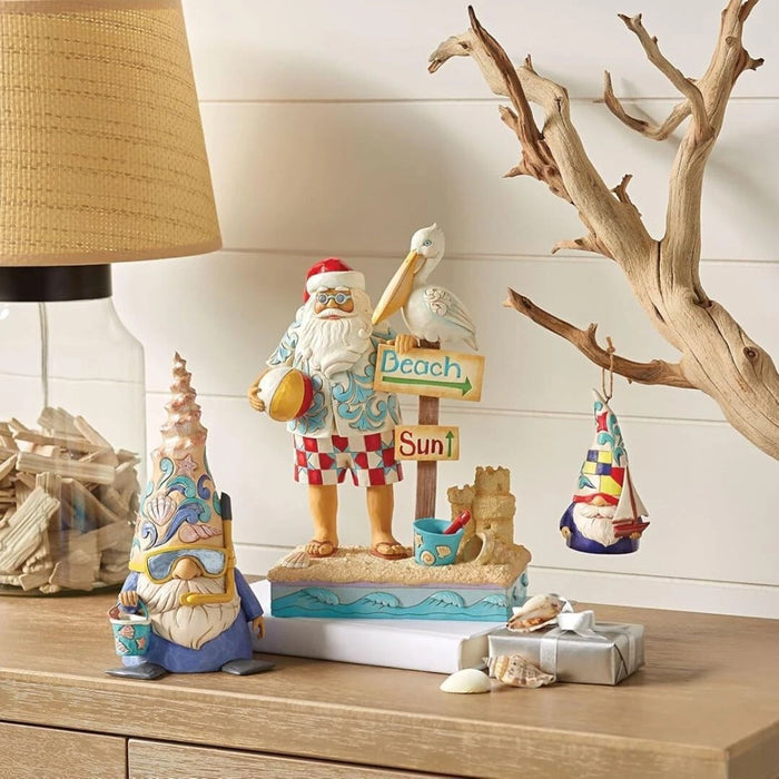 Enesco Jim Shore Heartwood Creek Coastal Snorkel Shell Gnome Figurine