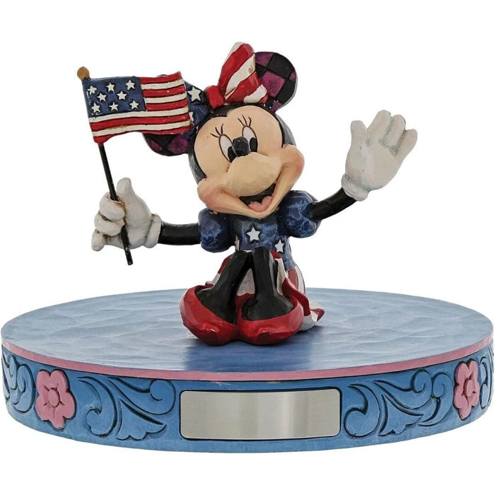 Enesco Disney Traditions by Jim Shore Patriotic Minnie Mouse Miniature Figurine