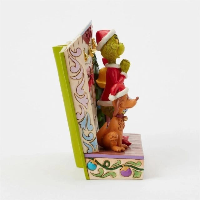 Jim Shore Dr. Seuss Grinch with Max and Cindy Figurine First Edition #6017056FE
