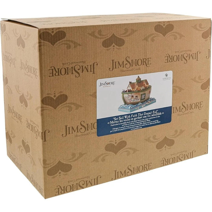 Enesco Jim Shore Heartwood Creek Noah's Ark Set Sail with Faith Figurine NIB NEW