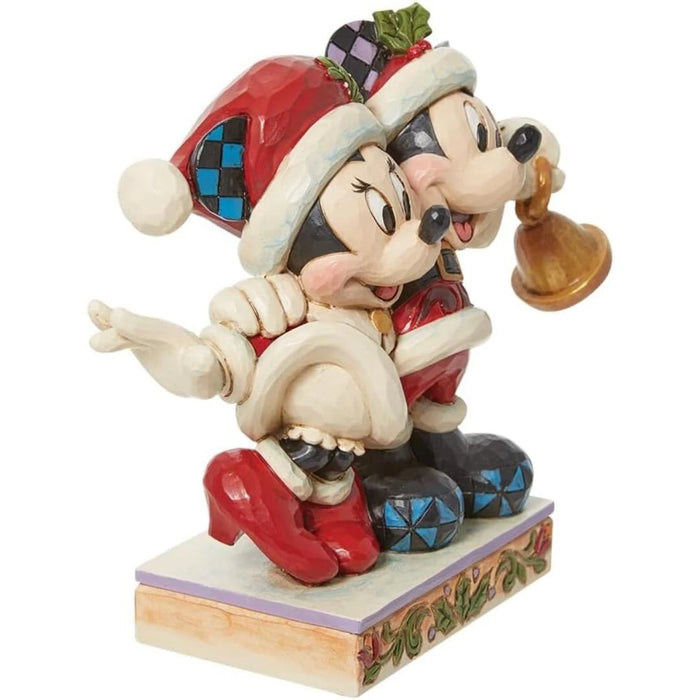 Enesco Jim Shore Disney Traditions Mickey & Minnie JIngle Bells Figurine NEW NIB
