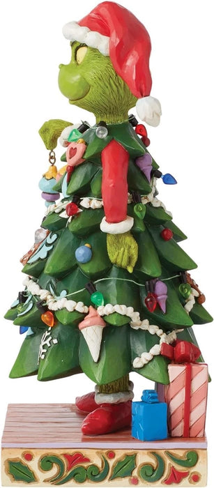 Dr. Seuss Grinch by Jim Shore Grinch Dressed as a Christmas Tree Figurine NIB