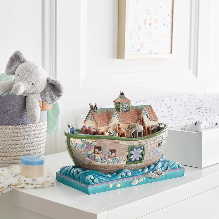 Enesco Jim Shore Heartwood Creek Noah's Ark Set Sail with Faith Figurine NIB NEW