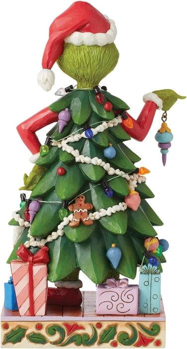 Dr. Seuss Grinch by Jim Shore Grinch Dressed as a Christmas Tree Figurine NIB