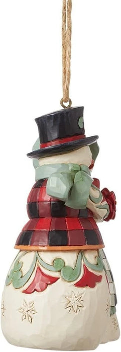 Jim Shore Heartwood Creek Highland Glen Mr. and Mrs. Snowman Hanging Ornament